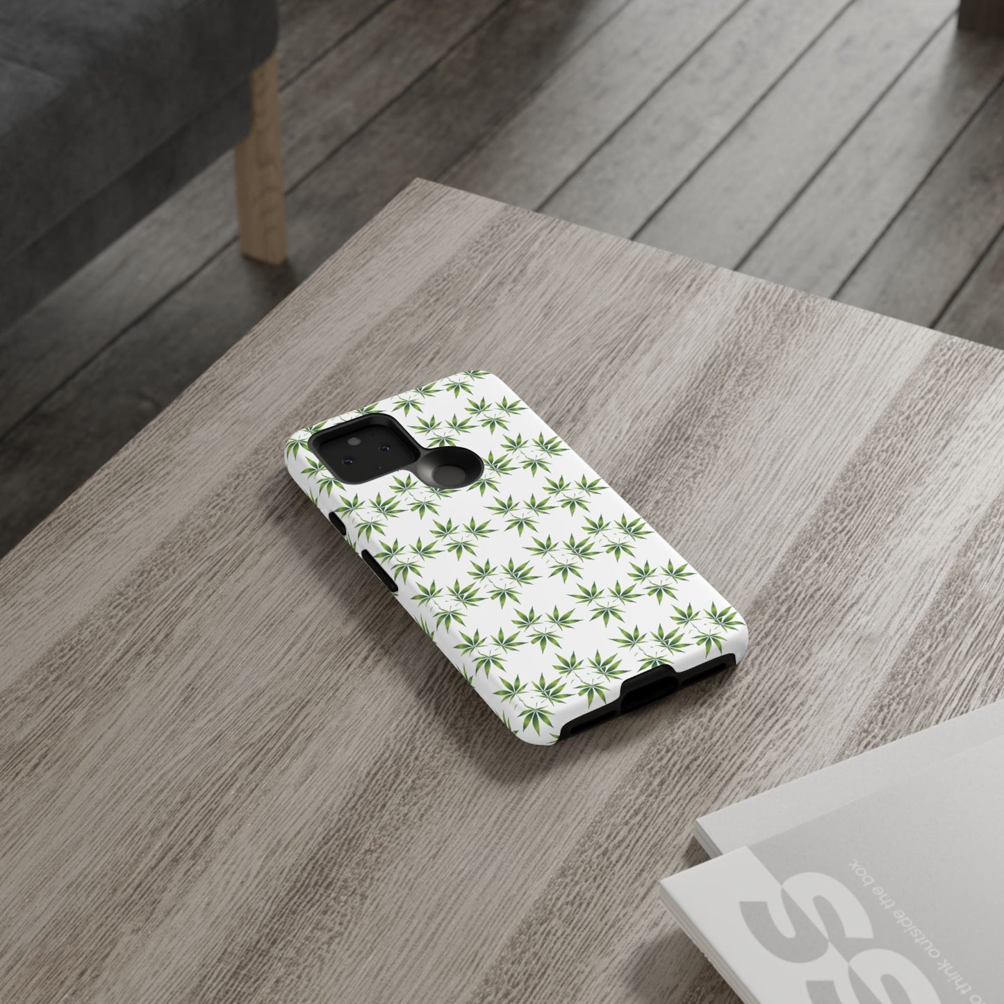 Stylish Phone Case with Cannabis Leaf Design, Durable Phone Cover, Gift for Stoner Friends, Unique Phone Accessory, Nature-Inspired Design