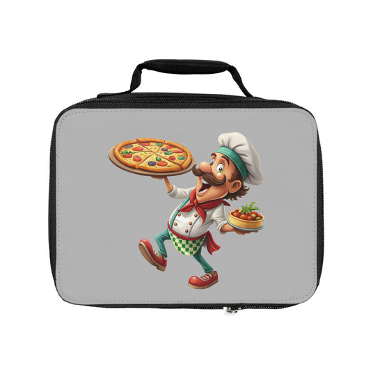 Chef-Themed Lunch Bag - Fun Pizza Design for Kids, School & Work, Meal Prep, Foodie Gift, Bento Box, Kitchen Accessory