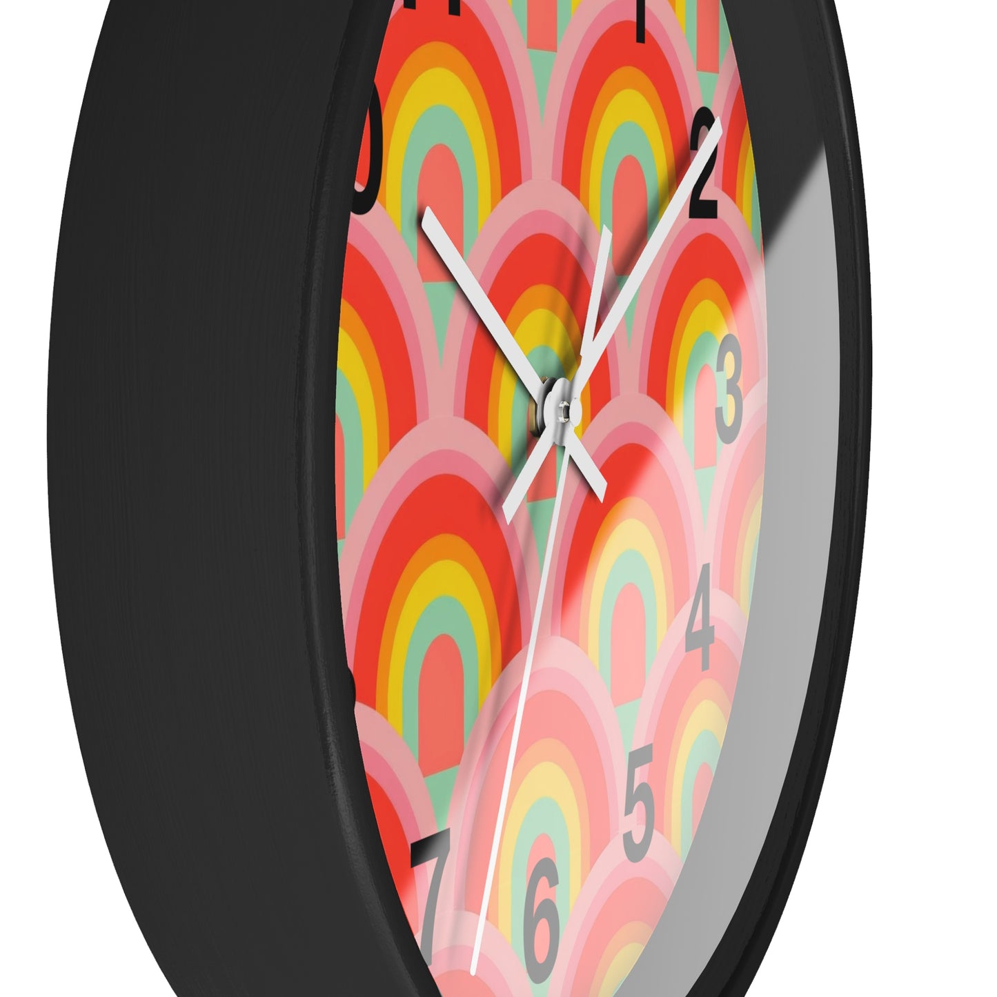 Vibrant rainbow  Wall Clock