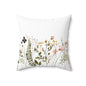 Floral Decorative Pillow, Cozy Home Accent, Botanical Cushion, Ideal Gift for Home Decor, Spring and Summer Vibes, Perfect for Living Room