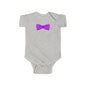 Purple Bow Infant Bodysuit, Cute Baby Onesie, Shower Gift, Baby Birthday Outfit, Newborn Clothing, Adorable Gift Idea