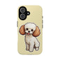 Cute Dog Phone Case, Pet Lover Gift, Custom Phone Cover, Cartoon Dog Case, Durable Phone Accessory