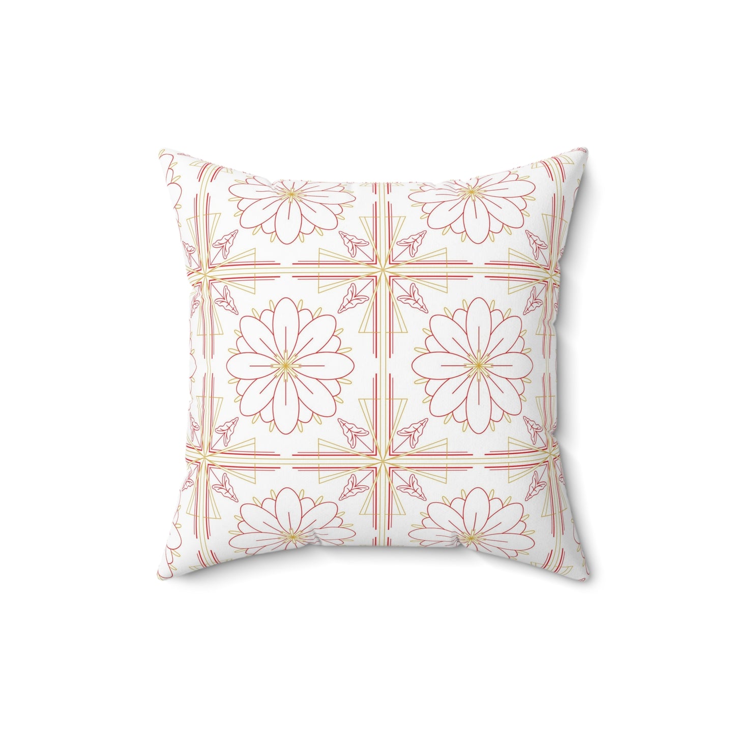 Chic Floral Square Pillow | Decorative Cushion, Home Decor, Boho Style, Gift for Her, Couch Pillow, Throw Pillow