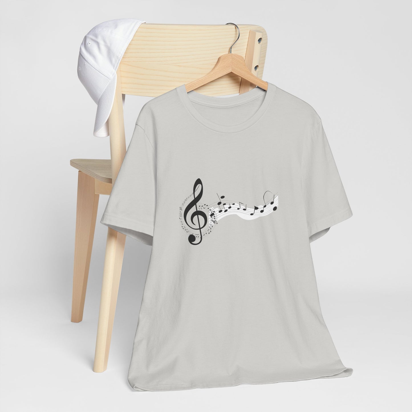 Musical Notes Short Sleeve Tee for Music Lovers