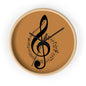 Musical Note Wall Clock, Elegant Home Decor, Perfect Gift for Music Lovers