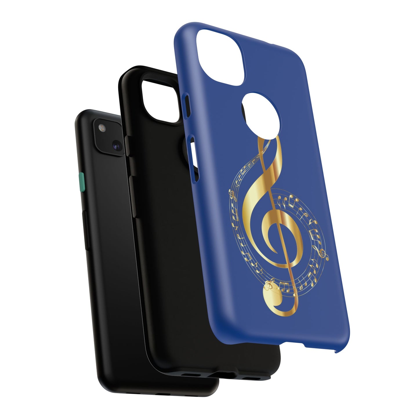 Tough Cases Blue and Gold Musical Note