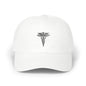 Classic Dad Cap with Caduceus Design - Unisex, Adjustable Cap for Healthcare Professionals, Gifts for Doctors, Medical Students, Casual Wear
