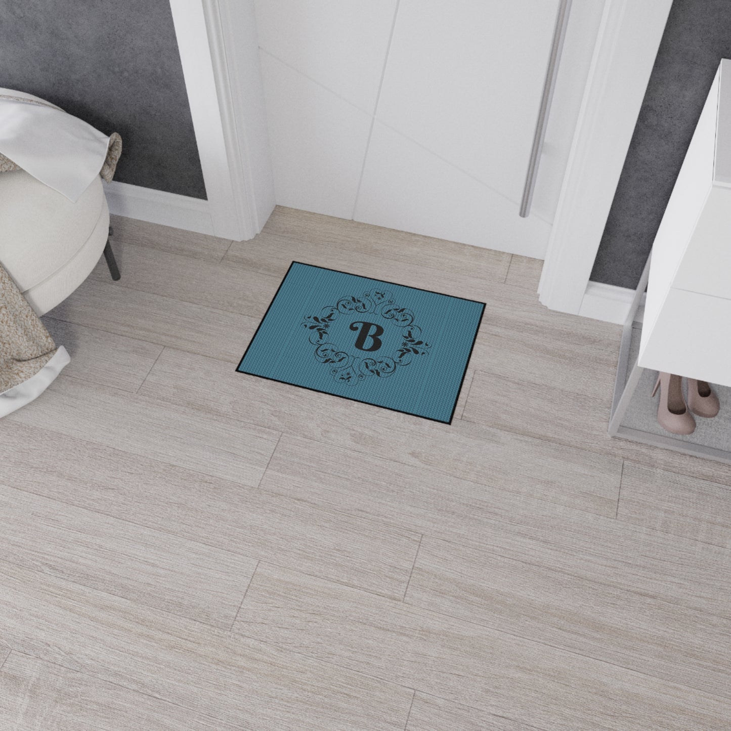 Heavy-Duty Floor Mat — Durable Non-Slip Garage & Workshop Rug - Letter B