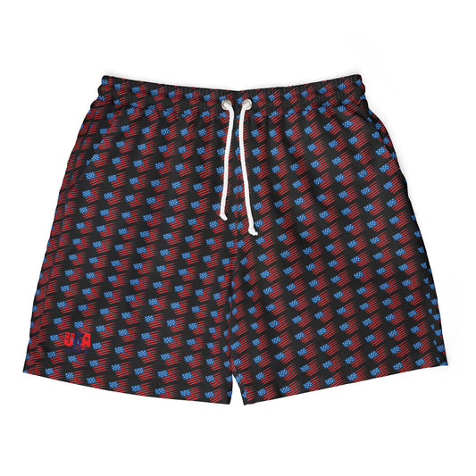 Vibrant Unisex Swim Shorts - Stylish Beachwear, Summer Vibes, Pool Party, Vacation Essential, Trendy Swimwear