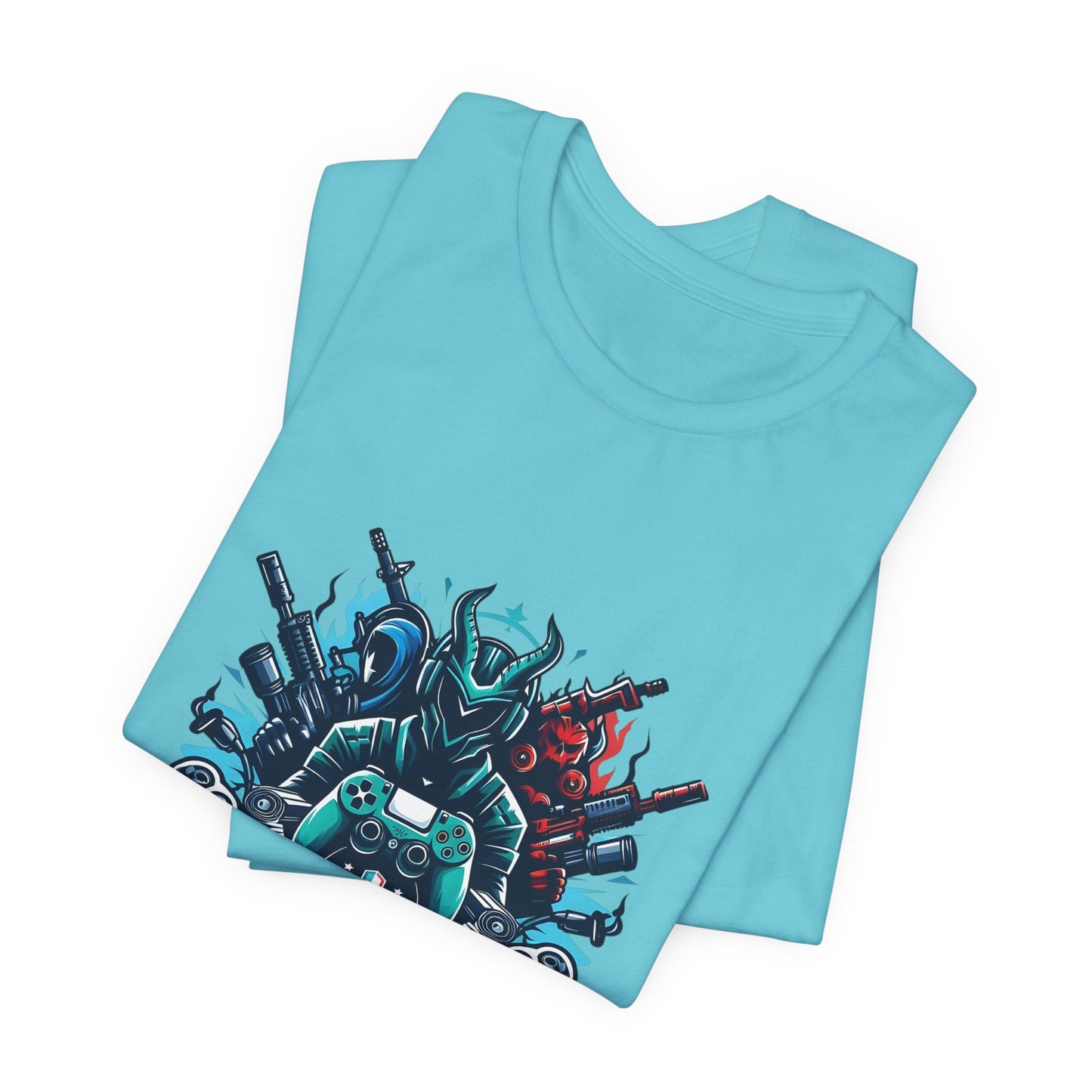Gaming Controller Emblem Tee — Esports Gamer Graphic T-Shirt