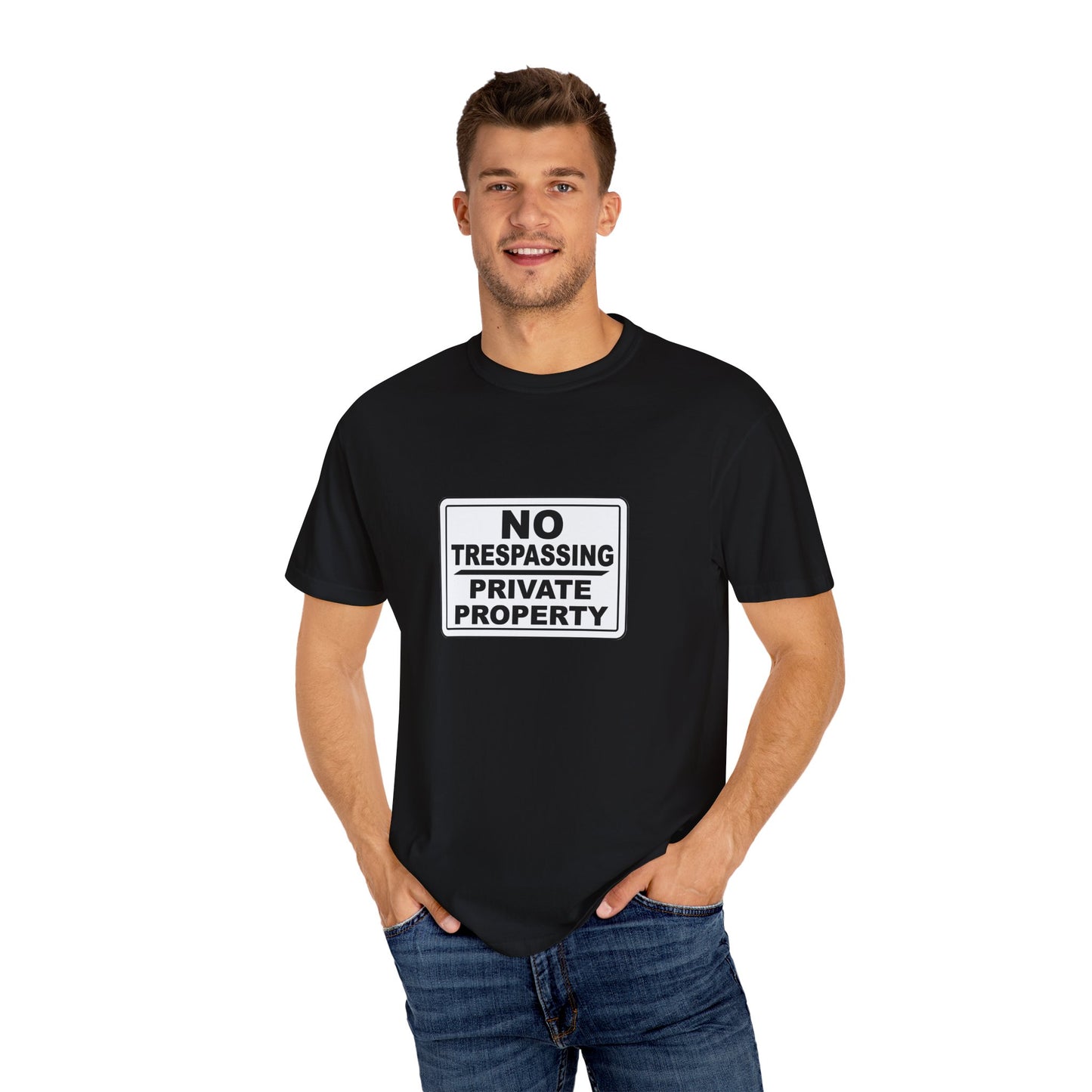 Unisex Garment-Dyed T-Shirt with Bold 'No Trespassing' Design | Casual Wear, Gift for Outdoors Lovers, Funny Shirt, Statement Tee, [...]