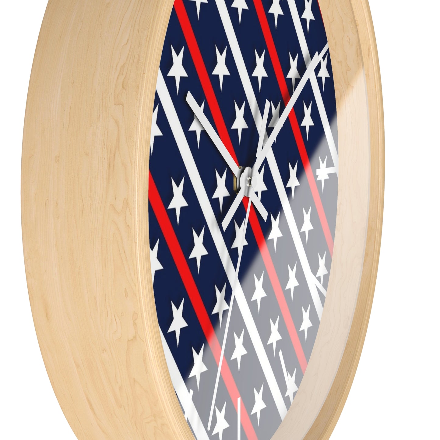 Wall Clock Red white and blue