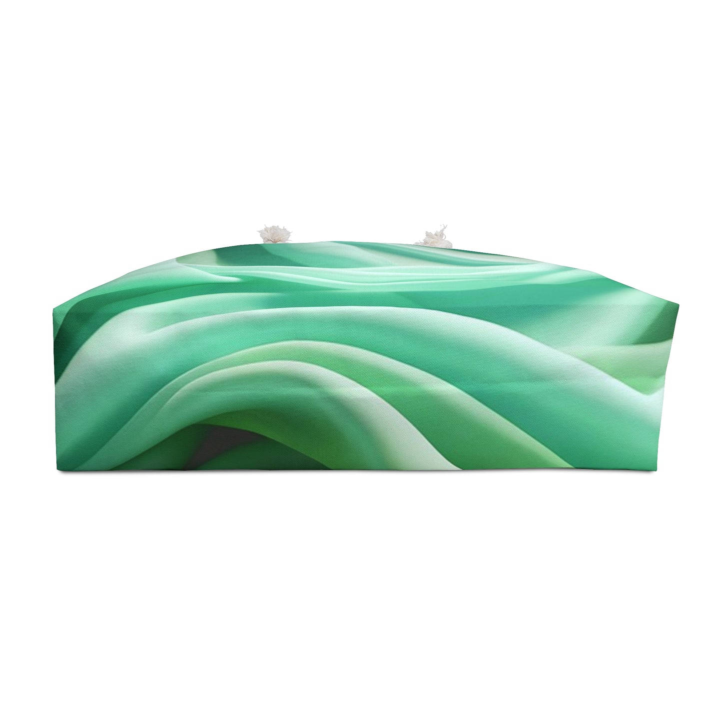 Serene Green Abstract Weekender Bag, Travel Tote, Beach Bag, Weekend Getaway Bag, Stylish Gym Bag, Eco-Friendly Carryall