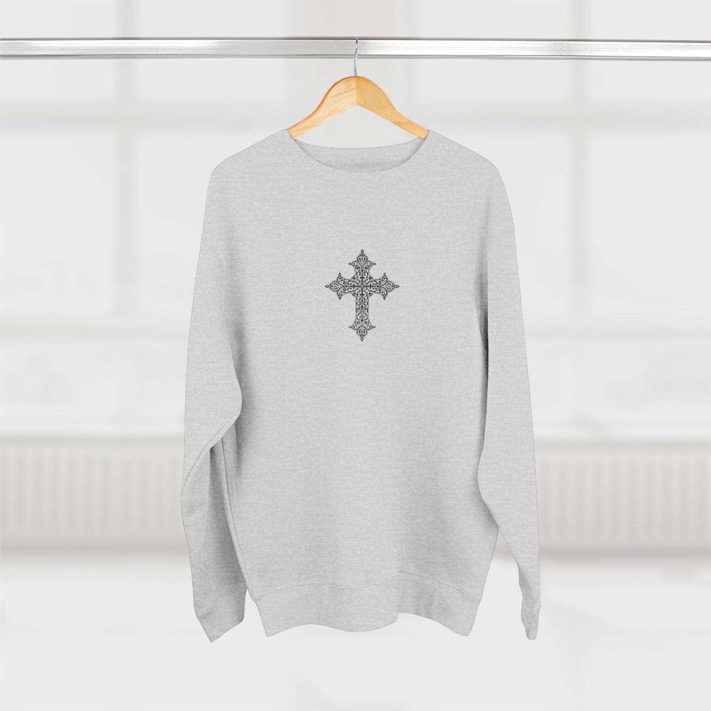 Stylish Unisex Crewneck Sweatshirt with Cross Design, Cozy Sweatshirt for Everyday Wear, Gift for Men and Women, Faith-Inspired [...]