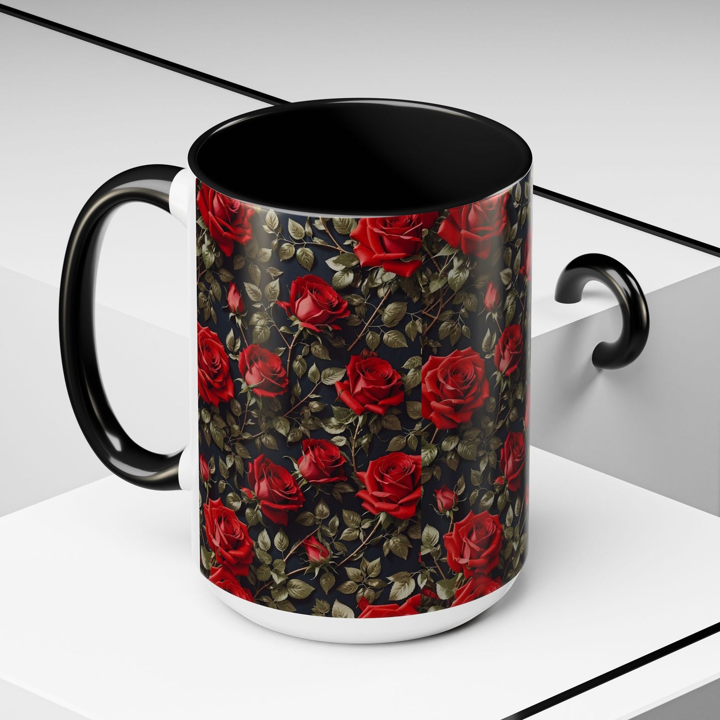 Elegant Floral Accent Coffee Mug - Perfect for Garden Lovers, Home Decor, Gift for Her, Tea Lovers, Mother's Day