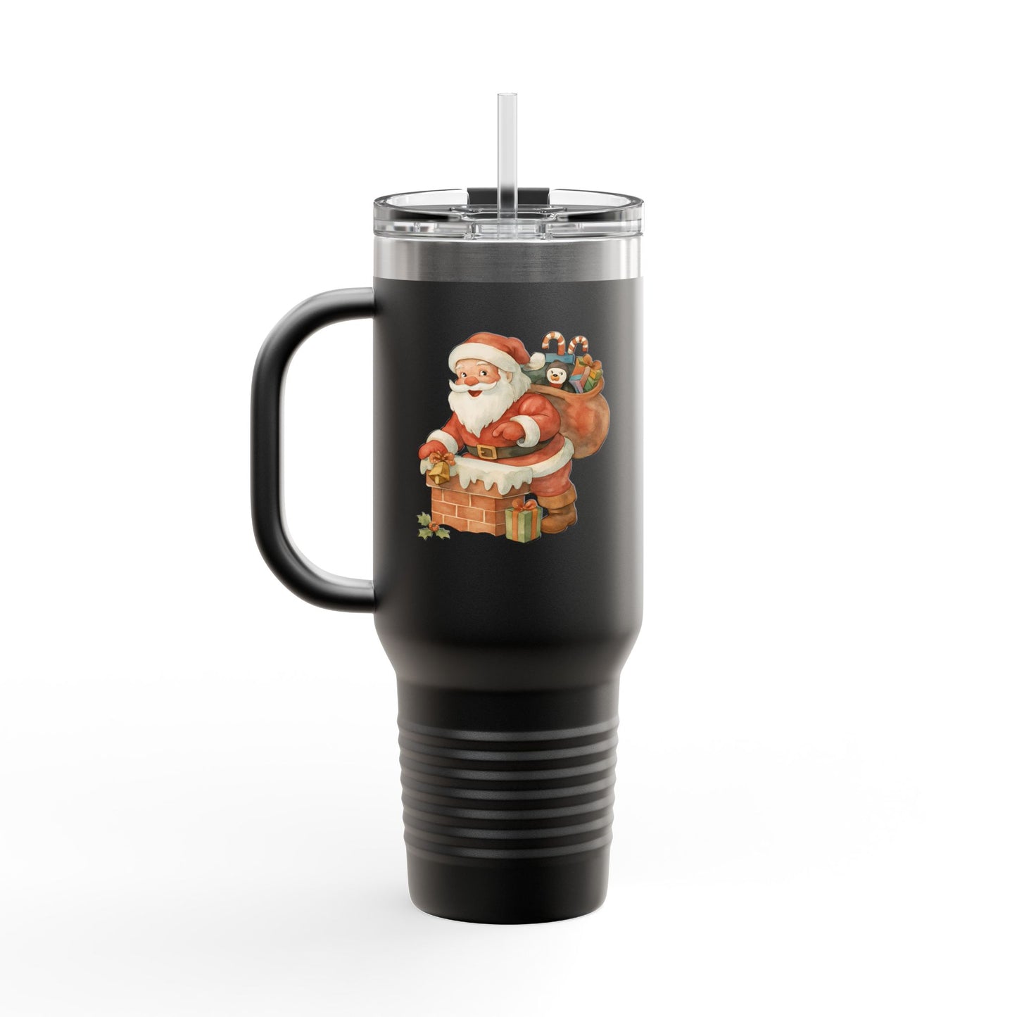 Festive Insulated Travel Mug with Santa and Holiday Designs | Perfect for Christmas Parties, Gift for Coffee Lovers, Winter Travel, [...]