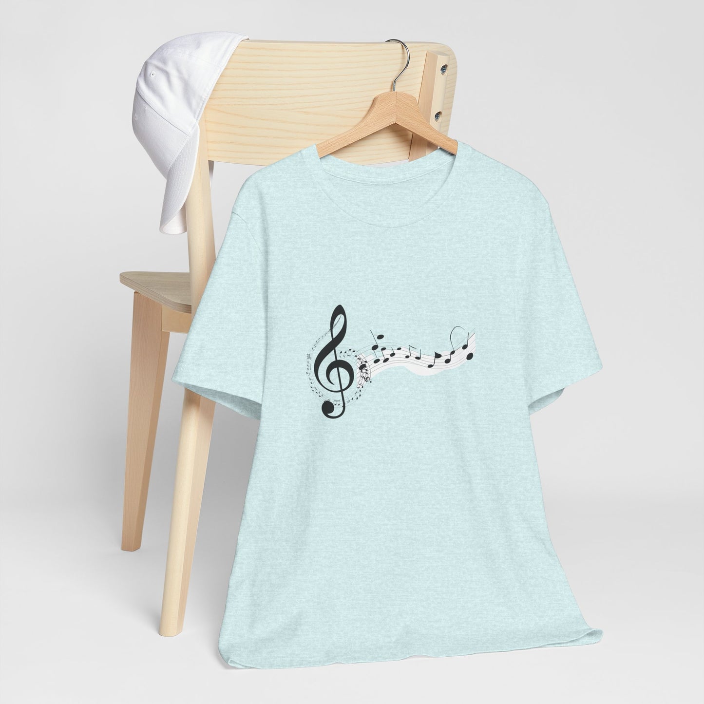 Musical Notes Short Sleeve Tee for Music Lovers