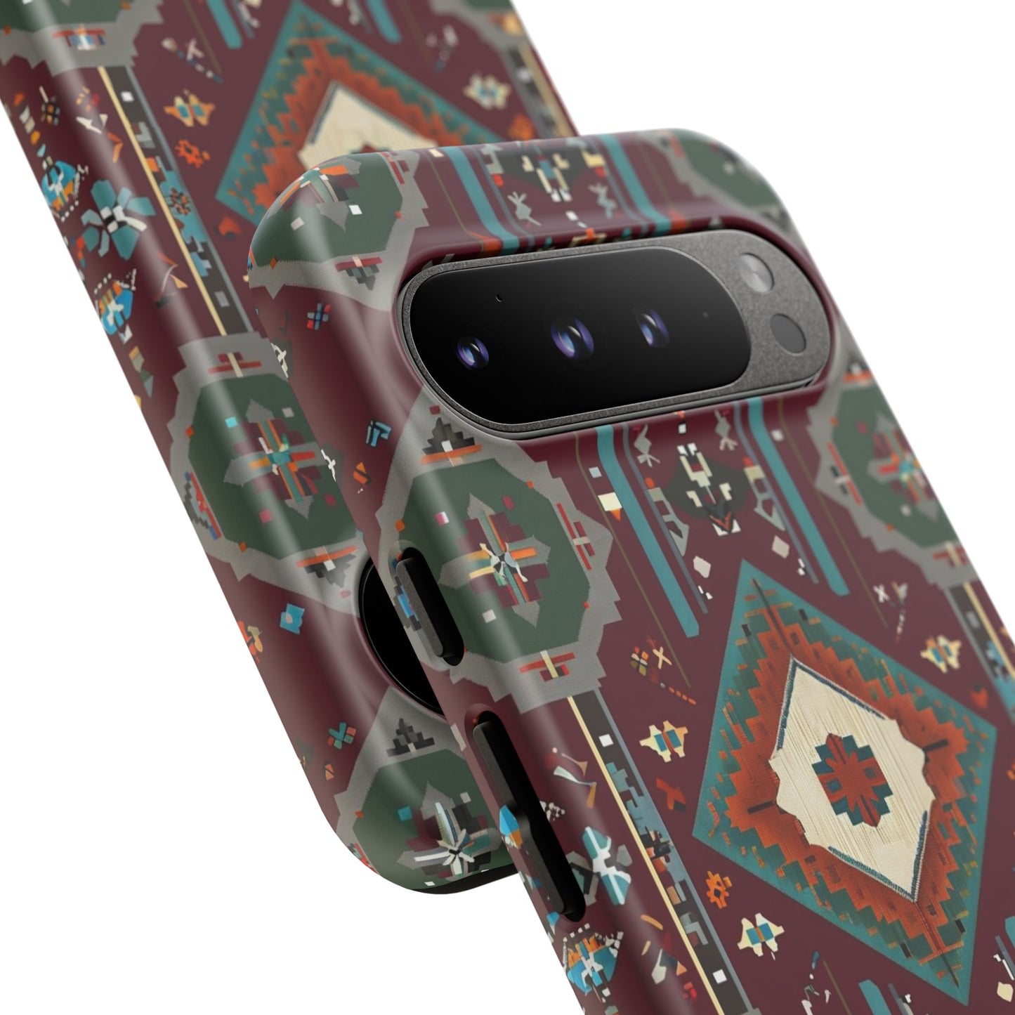 Tribal Pattern Phone Case - Boho Chic, Tough Durable Cover, Stylish Tech Accessory, Gift for Him/Her, Festival Essentials