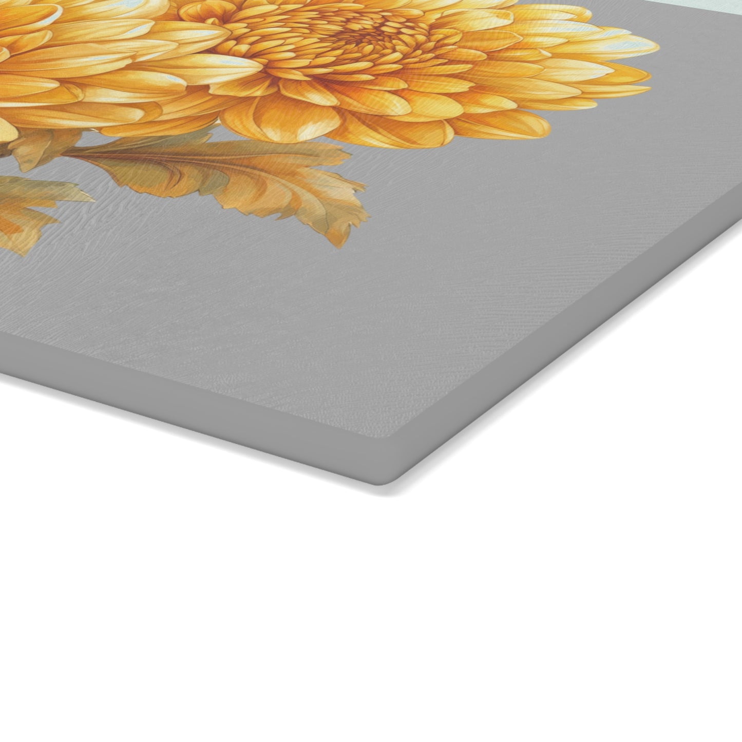 Floral Glass Cutting Board with Hand-Painted Design, Kitchen Decor, Gift for Home Chefs, Mother's Day Gift, Floral Art, Unique Kitchenware