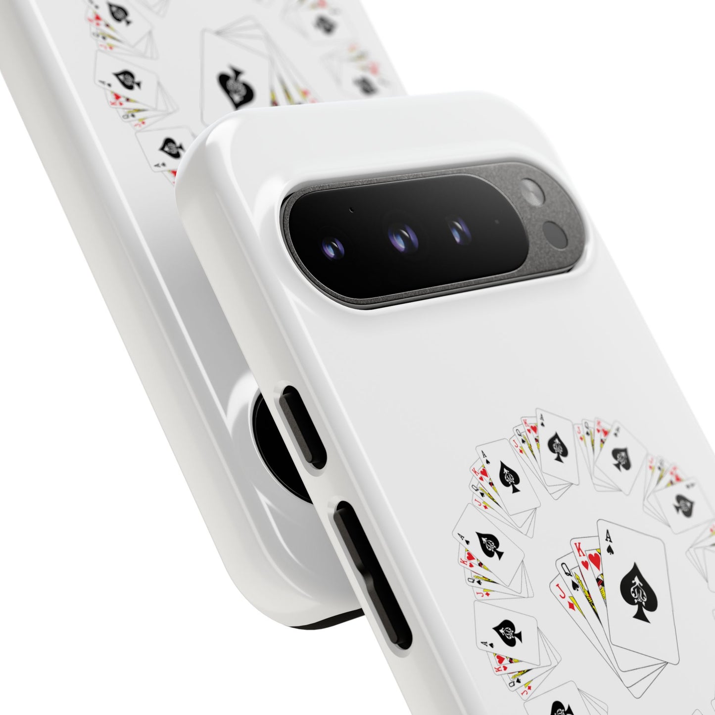 Tough Cases Phone Case, Floral Playing Cards Design, Cute Gift for Gamers, Unique Accessories for Friends, Fun Party Favor