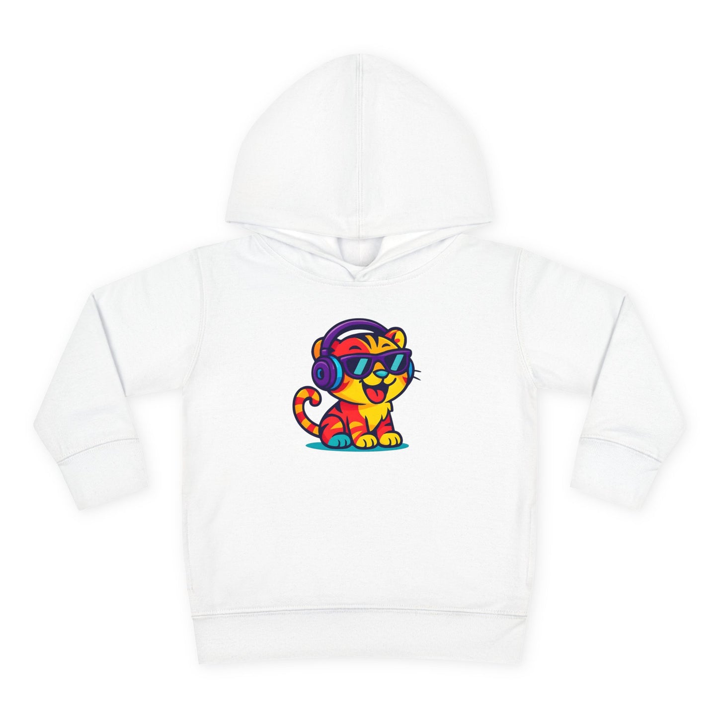 Colorful Tiger Hoodie for Toddlers | Fun Pullover for Kids, Cute Toddler Apparel, Kids' Gift, Birthday Present, Playtime Wear