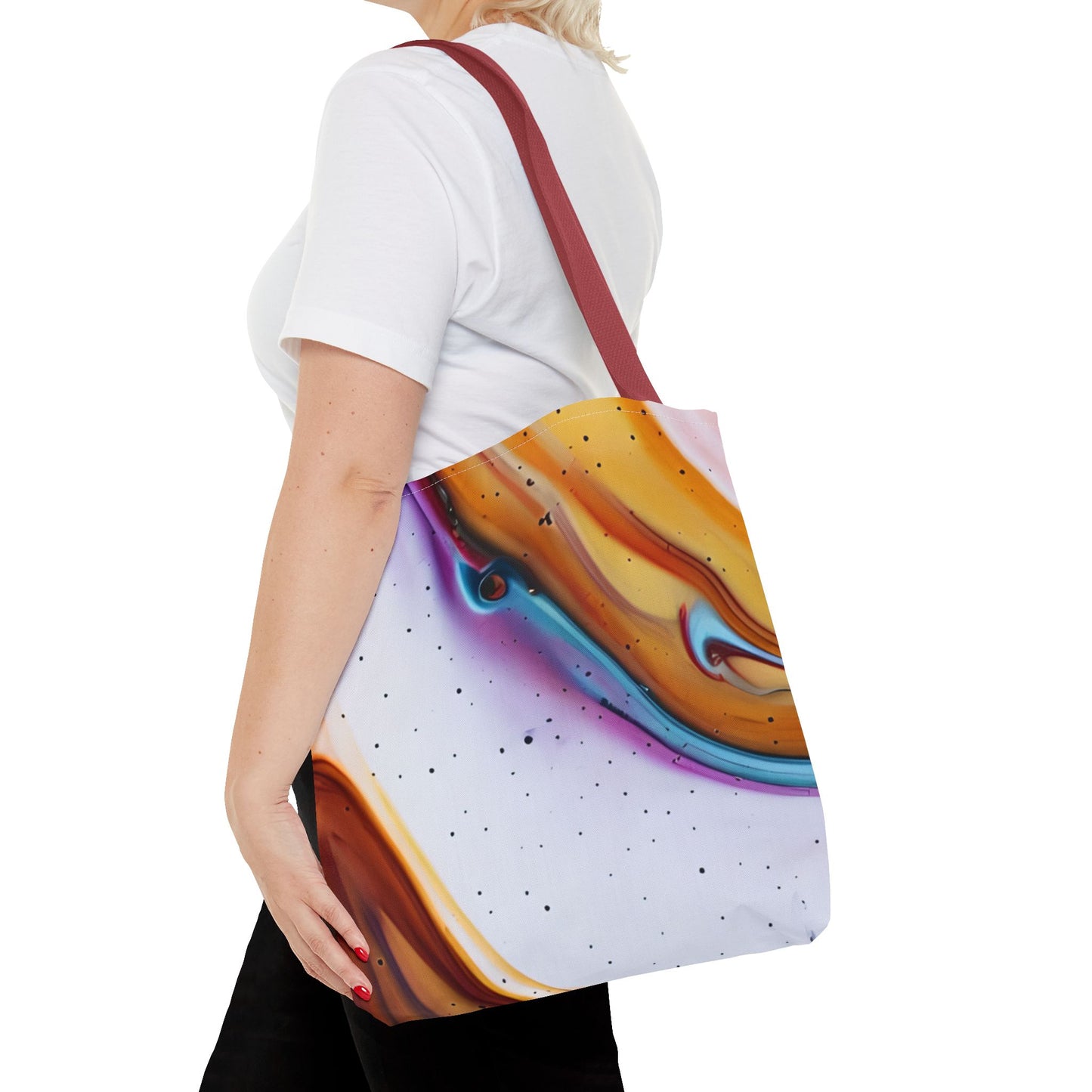 Colorful Abstract Tote Bag | Art Bags for Women, Reusable Shopping Bag