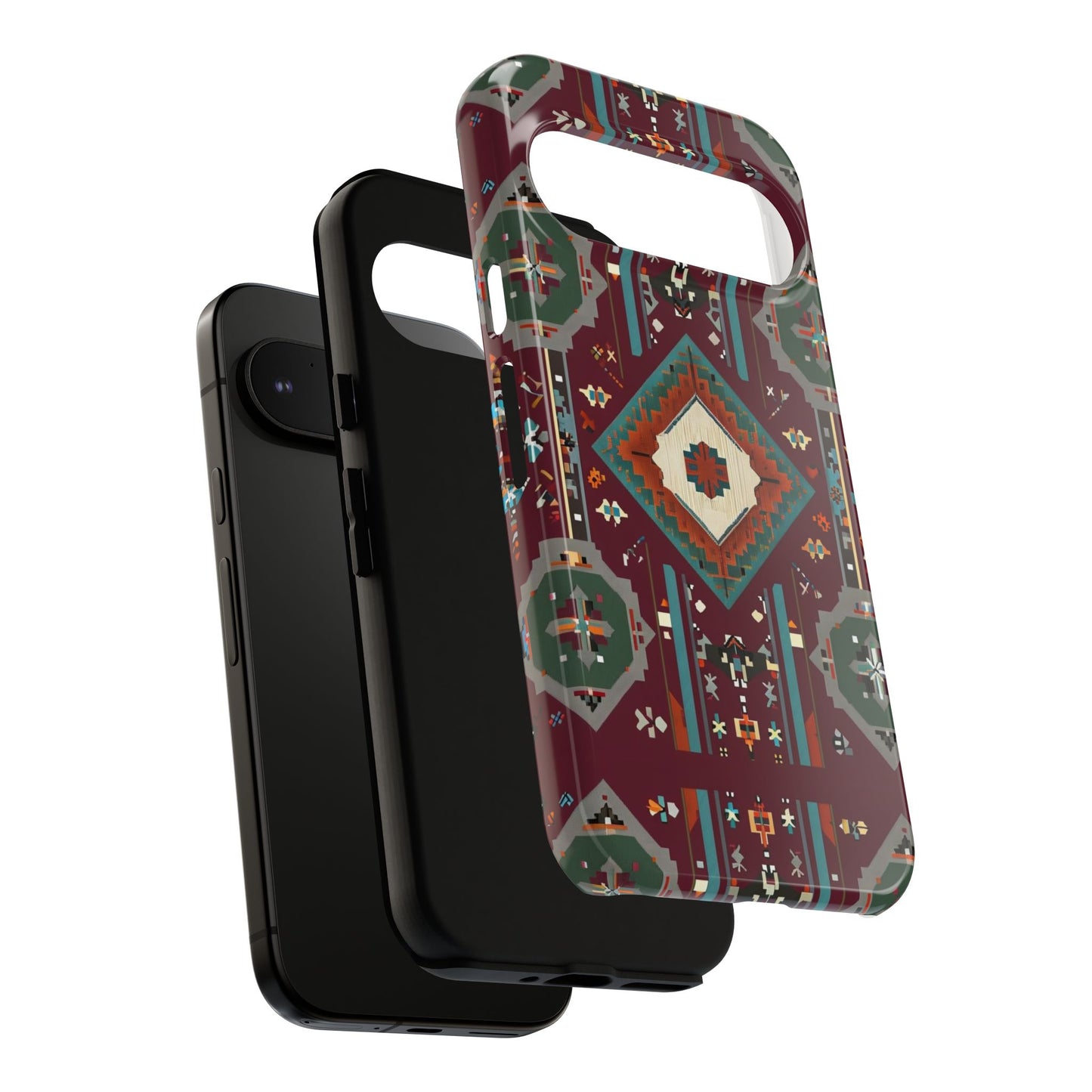 Tribal Pattern Phone Case - Boho Chic, Tough Durable Cover, Stylish Tech Accessory, Gift for Him/Her, Festival Essentials