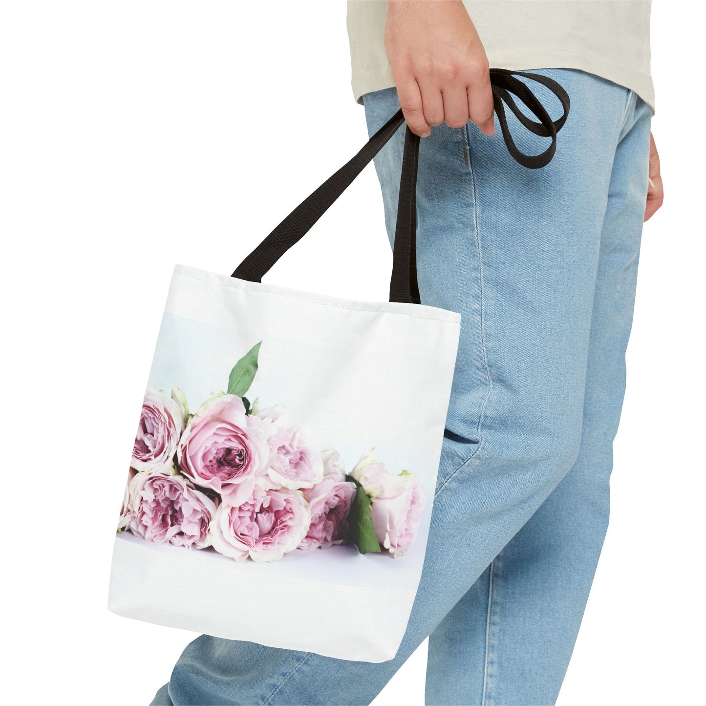 Floral Tote Bag, Elegant Rose Design