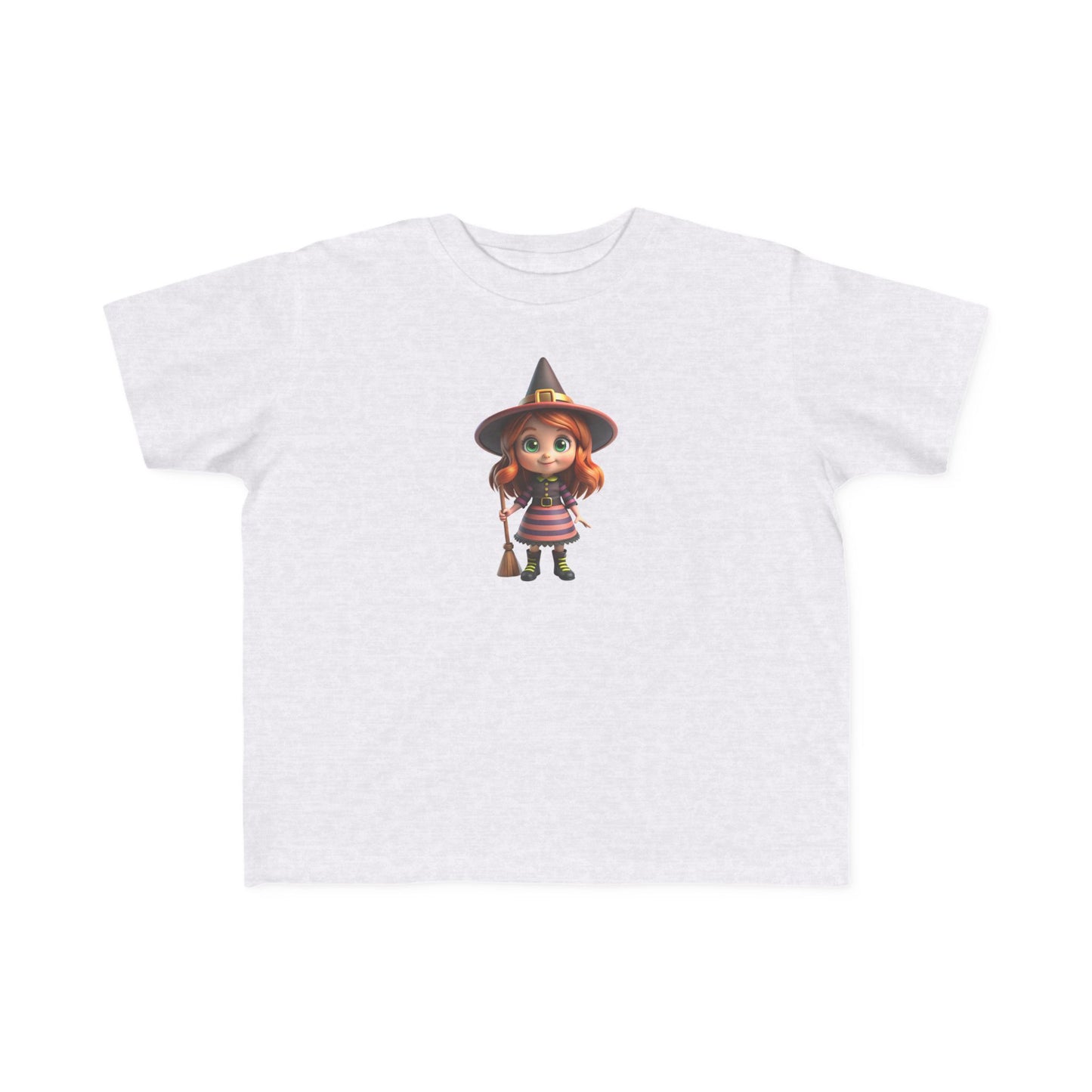 Toddler Halloween Witch Tee - Cute Witch Design, Kids Halloween Shirt, Toddler Costume Tee, Toddler's Fine Jersey Tee, Spooky Season [...]