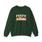 Retro Vibes Crewneck Sweatshirt, Unisex Vintage Style, Cozy Fall Fashion, Gift for Music Lovers, Chill Weekend Wear