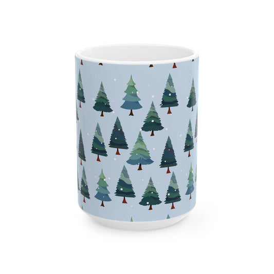 Winter Wonderland Ceramic Mug | Cozy Coffee Cup for Holiday Cheer, Christmas Gift, Nature Lover, Tea Mug, Seasonal Decor