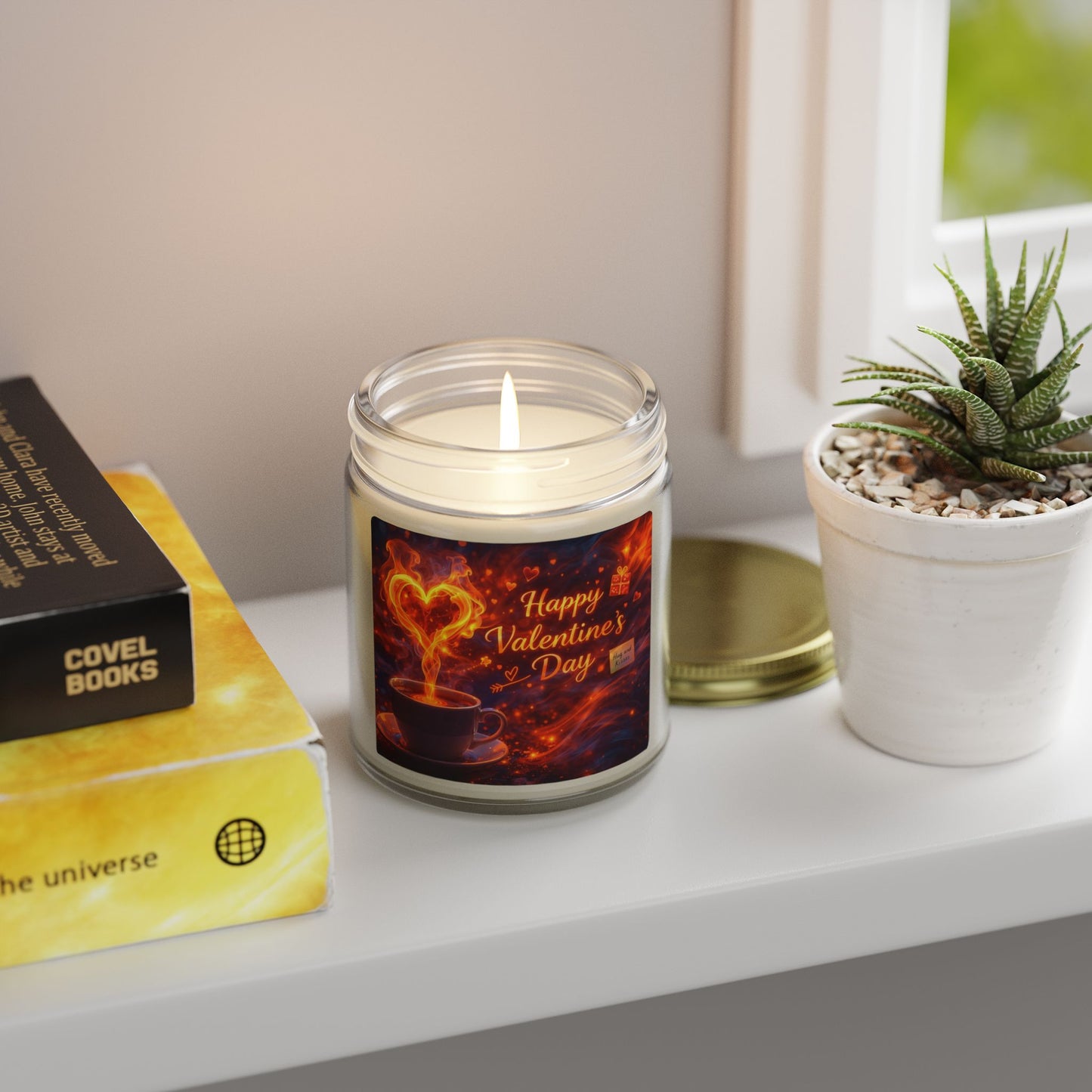 Valentine’s Day Coconut Apricot Scented Candle (4oz/9oz)