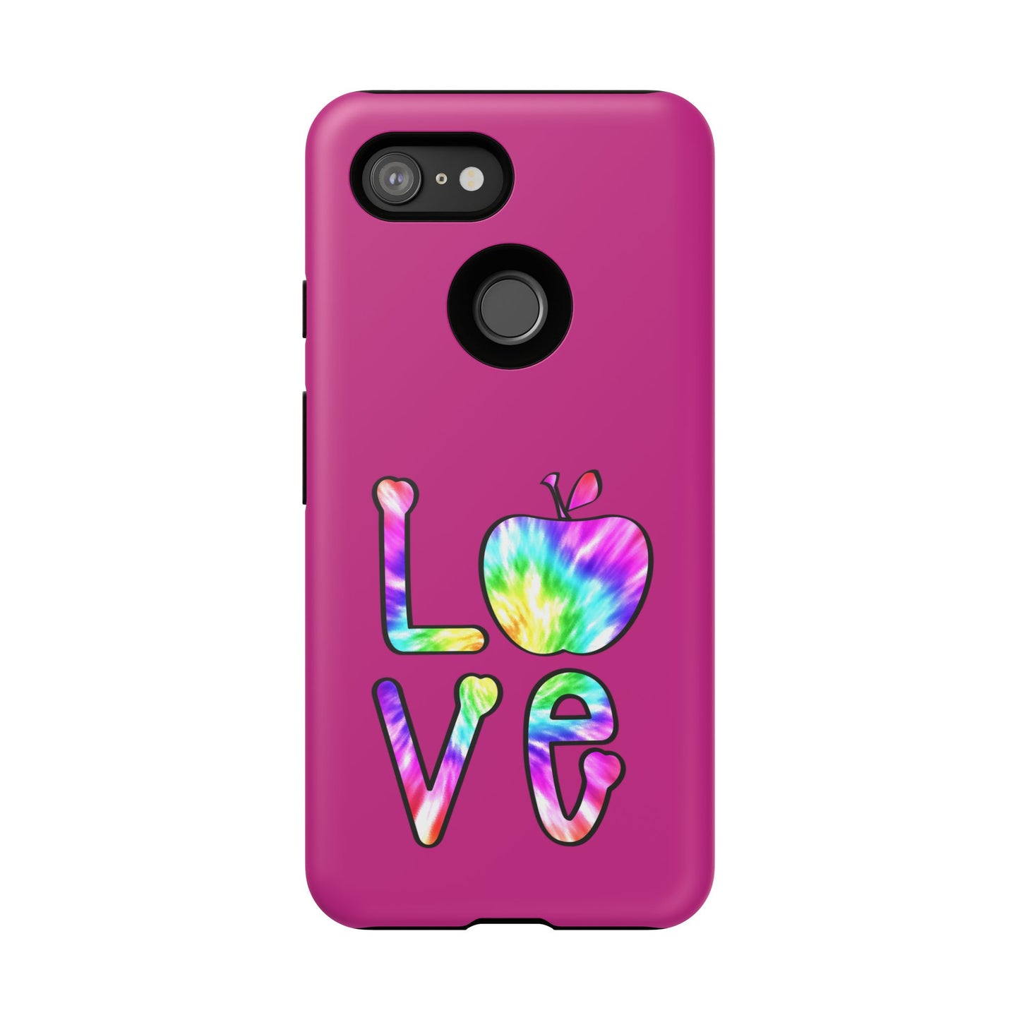 Colorful Love Phone Case, Tough Cases for iPhone, Cute Phone Accessory, Gift for Her, Summer Vibe Phone Cover