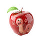 Whimsical Apple Worm Kiss-Cut Stickers - Cute Decals for Laptops, Scrapbooking, Journals, Kids’ Crafts, Party Favors