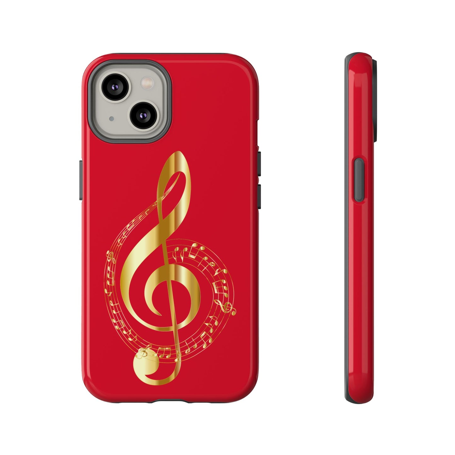 Tough Cases - Red Musical Note