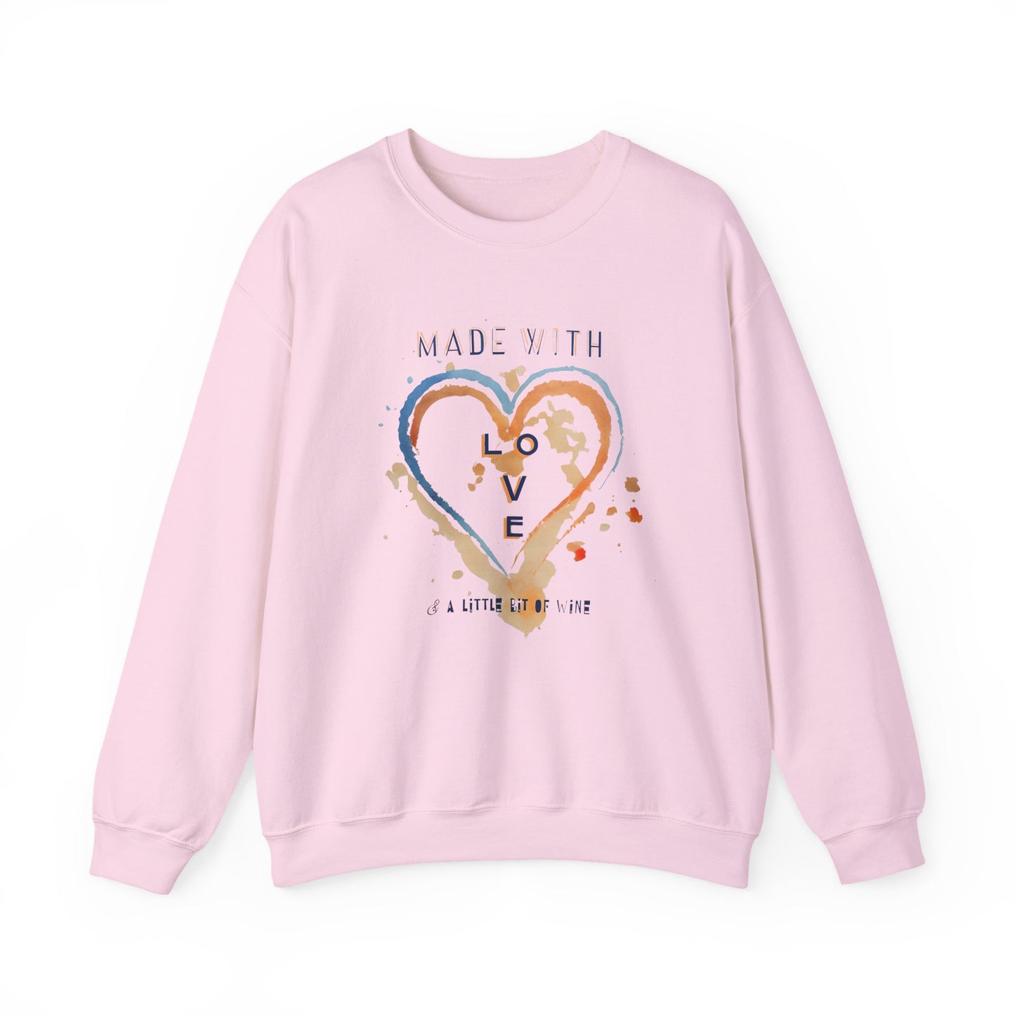 Made with Love Sweatshirt | Cozy Unisex Crewneck | Gift for Everyone | Perfect for Valentine’s Day, Birthdays, or Casual Wear