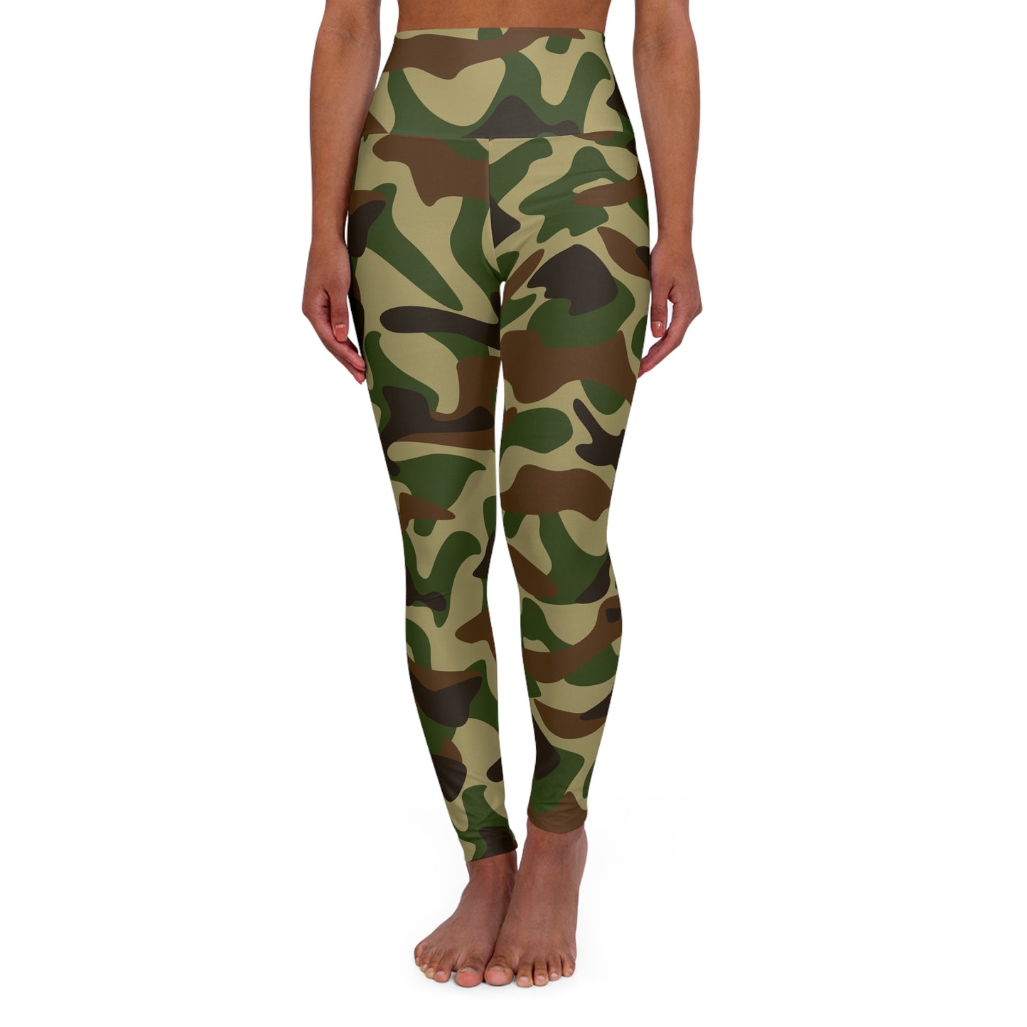 Camouflage High-Waisted Yoga Leggings-V5