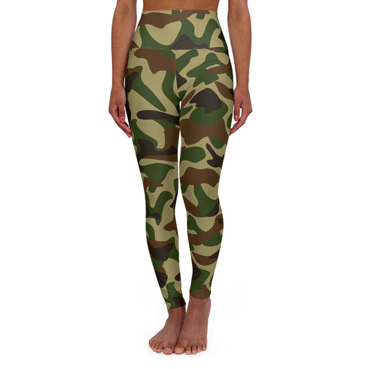 High Waisted Camo Yoga Leggings V10