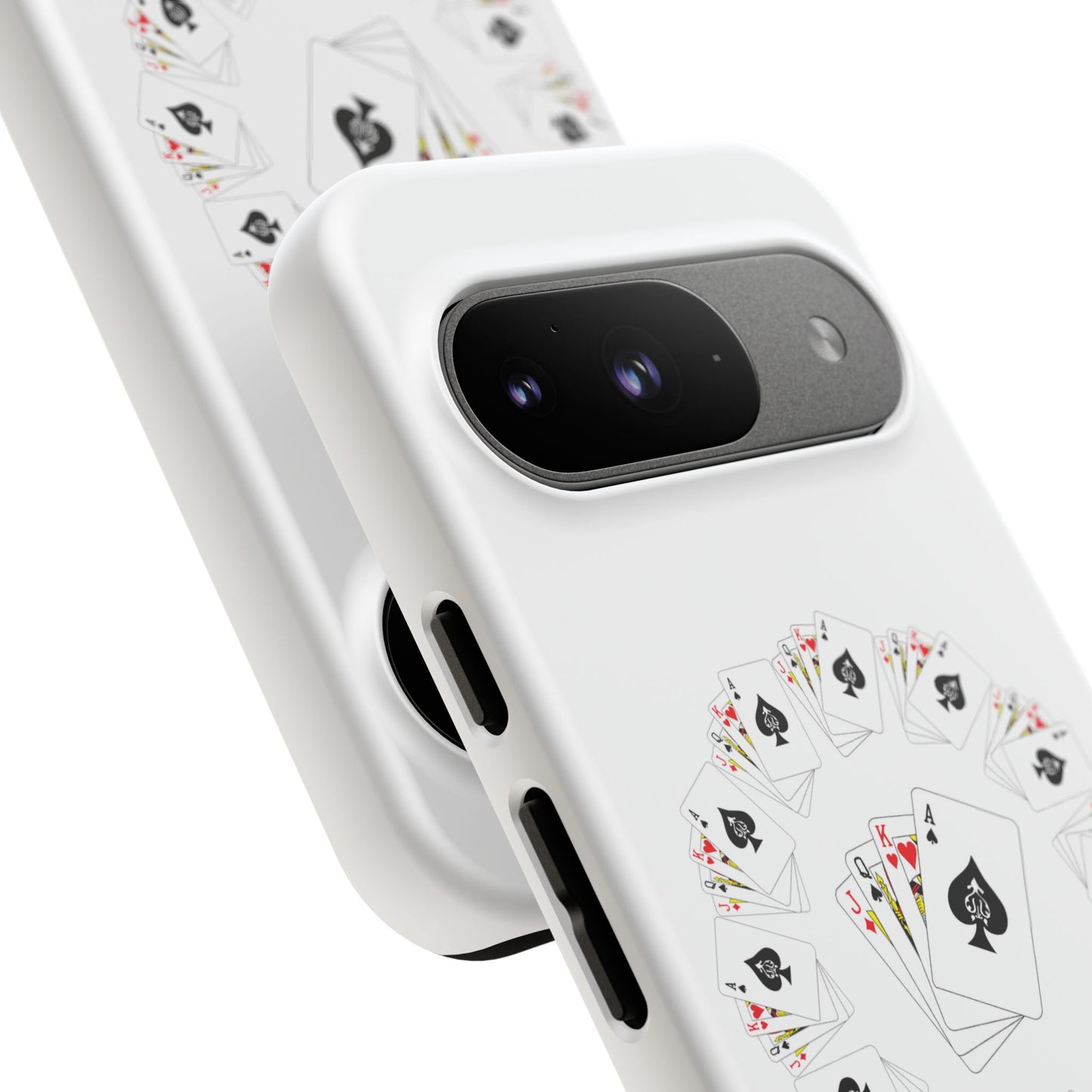 Tough Cases Phone Case, Floral Playing Cards Design, Cute Gift for Gamers, Unique Accessories for Friends, Fun Party Favor