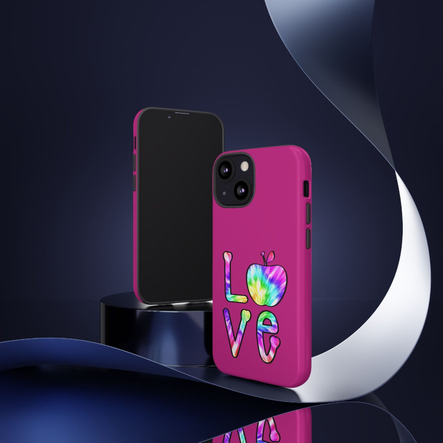 Colorful Love Phone Case, Tough Cases for iPhone, Cute Phone Accessory, Gift for Her, Summer Vibe Phone Cover