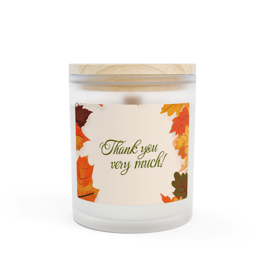 Frosted Glass Candle, 11oz