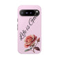 Roses & Positivity Phone Case - Floral Design, Life is Good, Tough Cases for Everyday Wear, Gift for Friends, Mother's Day, Spring [...]
