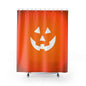 Halloween Pumpkin Shower Curtains | Festive Bathroom Decor, Jack-O'-Lantern Design, Fall Home Accents, Spooky Holiday Decor, [...]