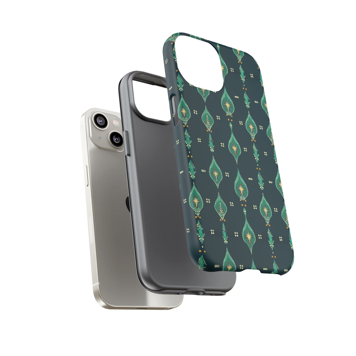 Emerald Boho Teardrop Phone Case
