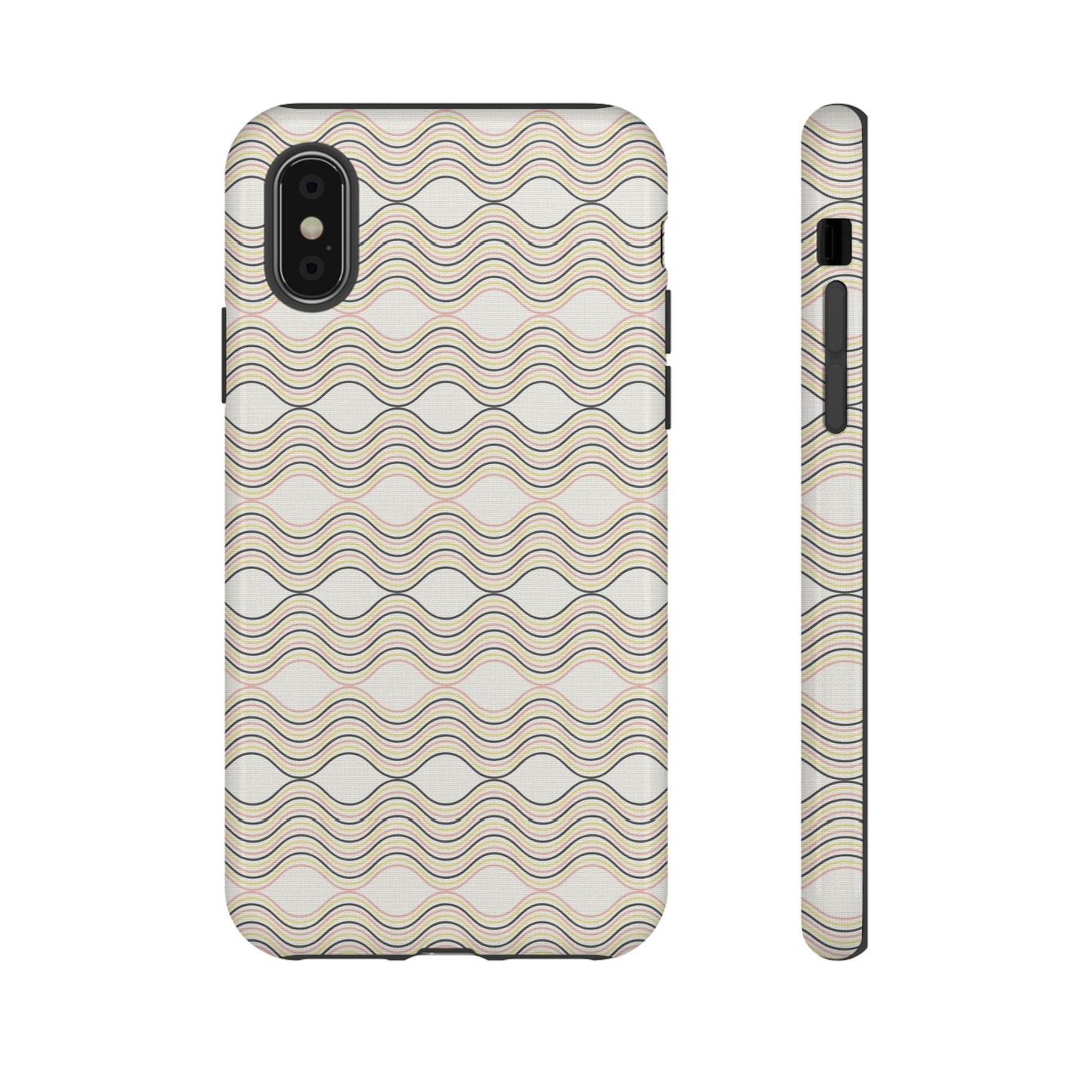 Stylish Phone Case for Tough Protection, Wavy Design, Chic Accessory, Gift for Her, Trendy Tech, Holiday Gift Idea