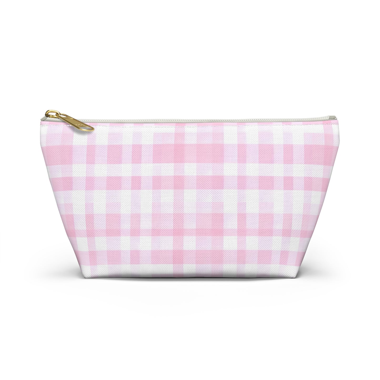 Chic Pink Plaid Accessory Pouch | Makeup Bag, Travel Organizer, Toiletry Case, Gift for Her, Cute Storage Solution