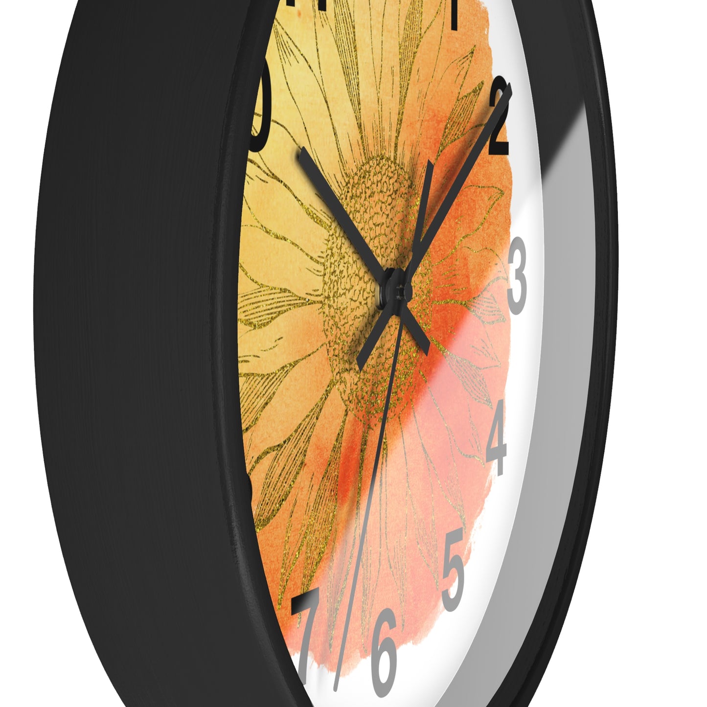 Sunflower Wall Clock, Rustic Home Decor, Floral Clock, Boho Wall Art, Gift for Garden Lovers, Housewarming Gift