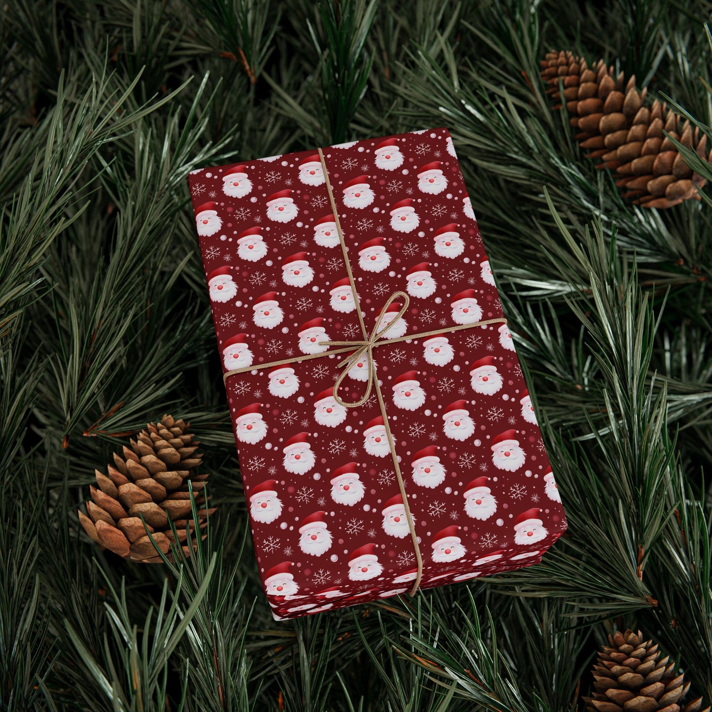 Festive Christmas Wrapping Paper, Holiday Gift Wrap for Presents, Red Snowman Design, Winter Celebrations, Eco-Friendly
