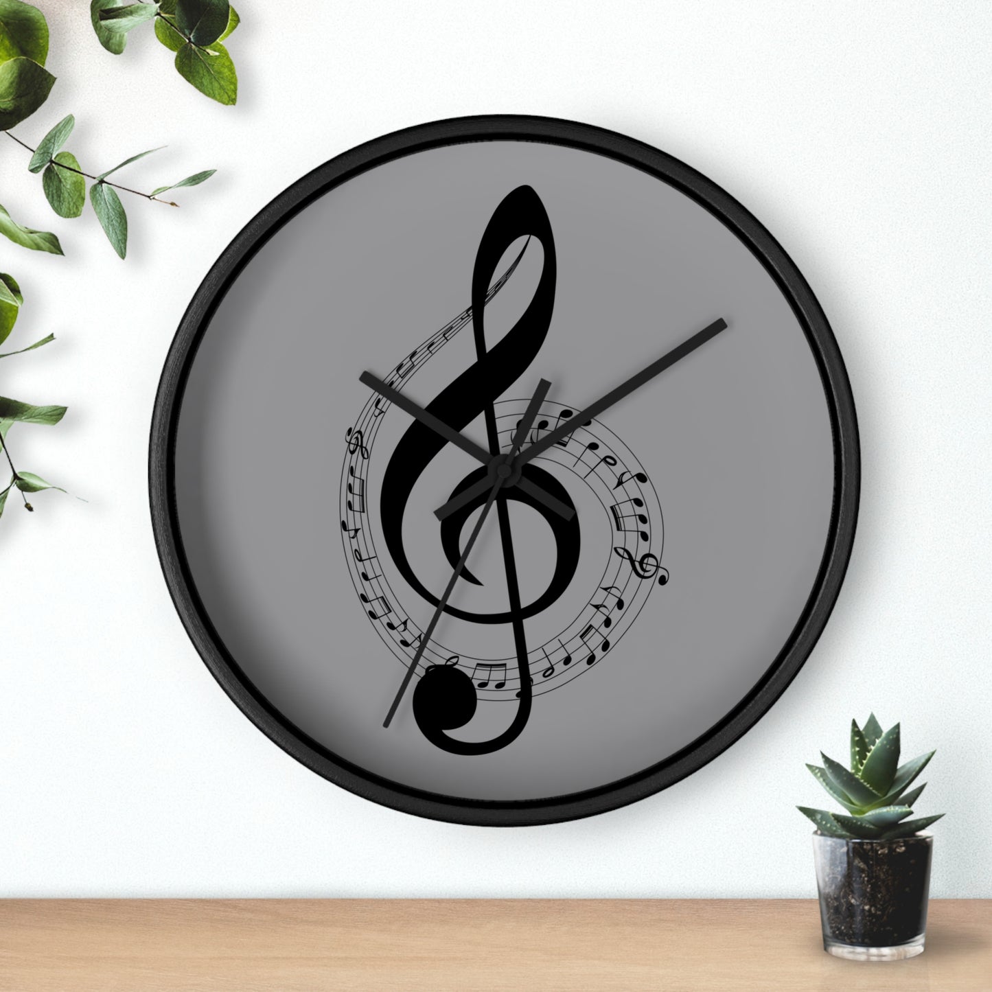 Musical Notes Wall Clock, Perfect Gift for Musicians, Home Decor