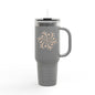 Stylish Insulated Travel Mug, 40oz - Perfect for Hot and Cold Drinks, Gifts for Coffee Lovers, Road Trips, and Office Use